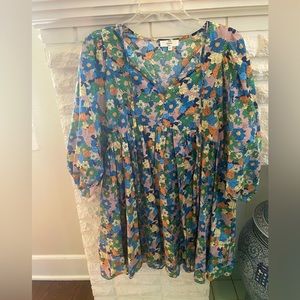 Floral Baby Doll style dress worn 2 times